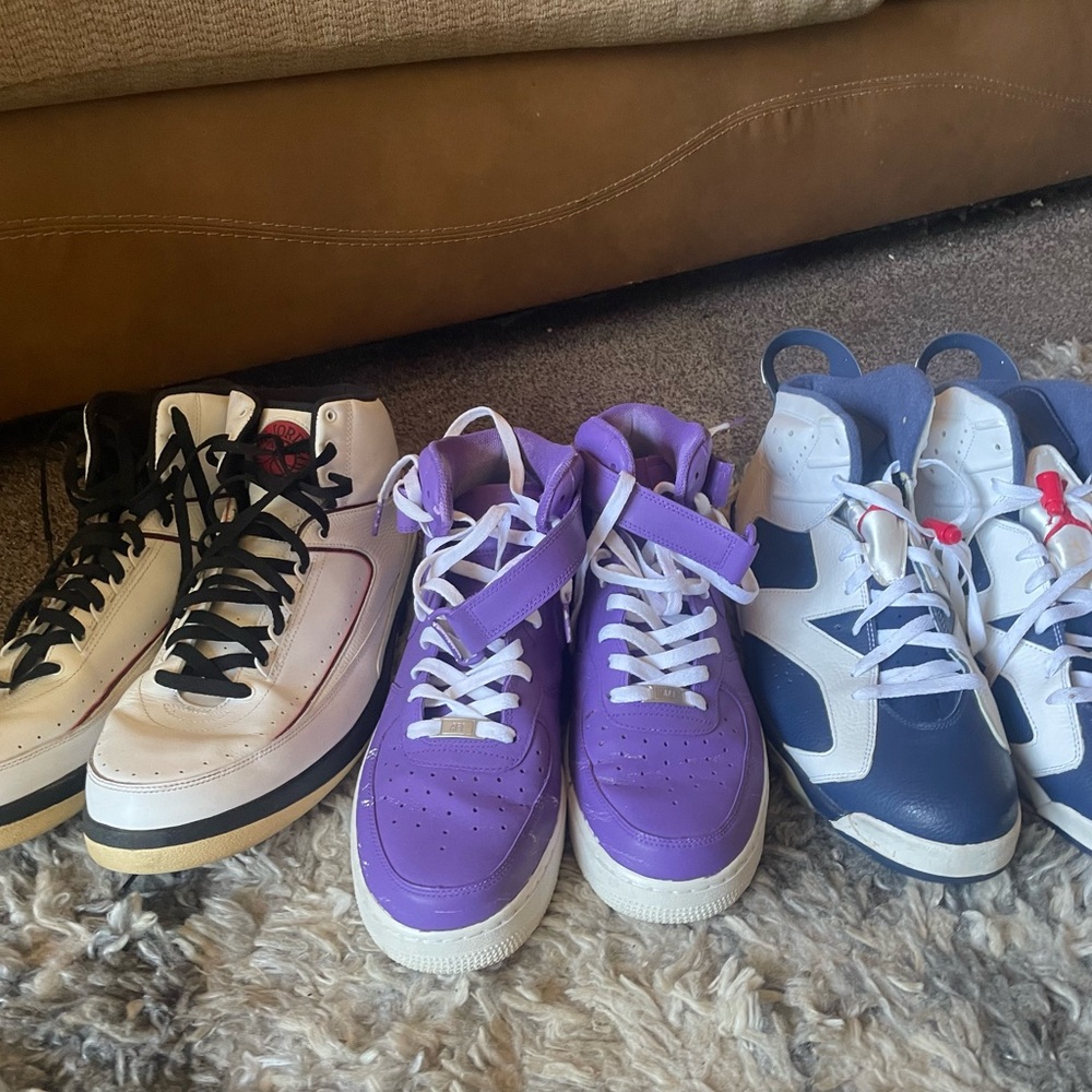 Nike Athletic Shoes - Black, Purple, Blue